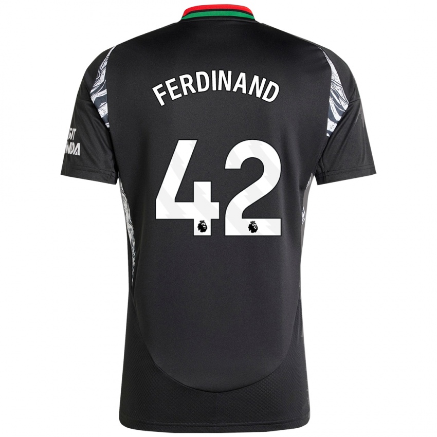 Heren Seb Ferdinand #42 Zwart Uitshirt Uittenue 2024/25 T-Shirt