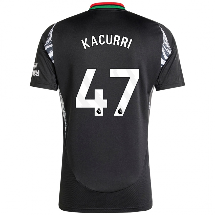 Heren Maldini Kacurri #47 Zwart Uitshirt Uittenue 2024/25 T-Shirt