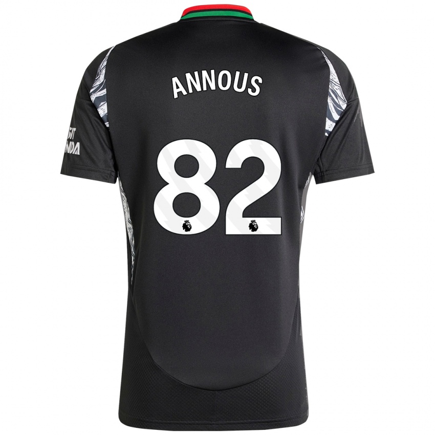 Heren Andre Annous #82 Zwart Uitshirt Uittenue 2024/25 T-Shirt