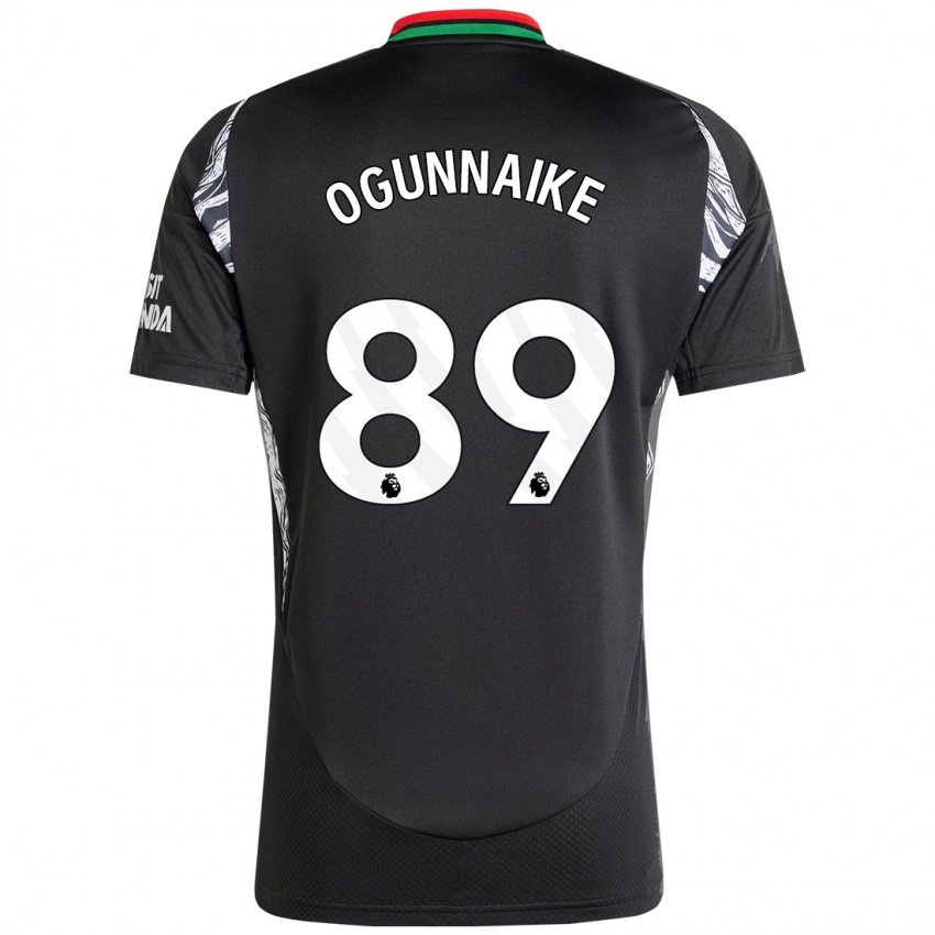 Heren Josh Ogunnaike #89 Zwart Uitshirt Uittenue 2024/25 T-Shirt