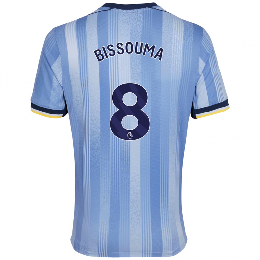 Heren Yves Bissouma #8 Lichtblauw Uitshirt Uittenue 2024/25 T-Shirt