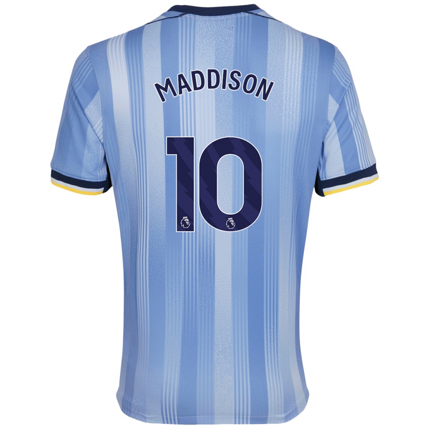 Heren James Maddison #10 Lichtblauw Uitshirt Uittenue 2024/25 T-Shirt