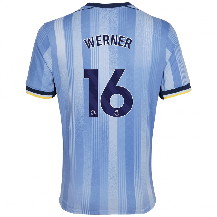 Heren Timo Werner #16 Lichtblauw Uitshirt Uittenue 2024/25 T-Shirt