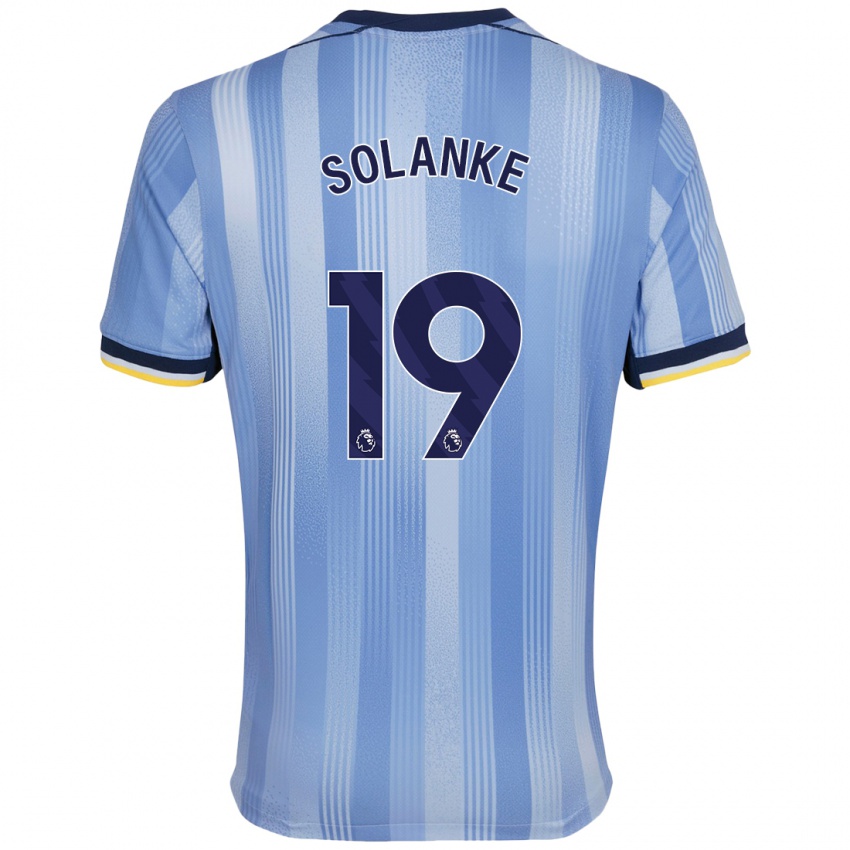 Heren Dominic Solanke #19 Lichtblauw Uitshirt Uittenue 2024/25 T-Shirt