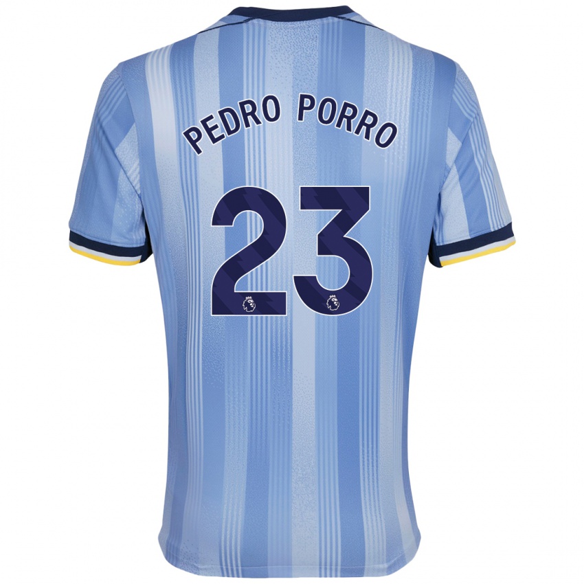 Heren Pedro Porro #23 Lichtblauw Uitshirt Uittenue 2024/25 T-Shirt