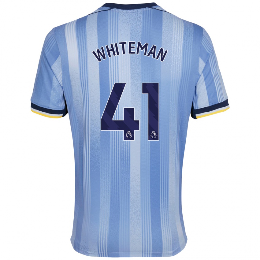 Heren Alfie Whiteman #41 Lichtblauw Uitshirt Uittenue 2024/25 T-Shirt