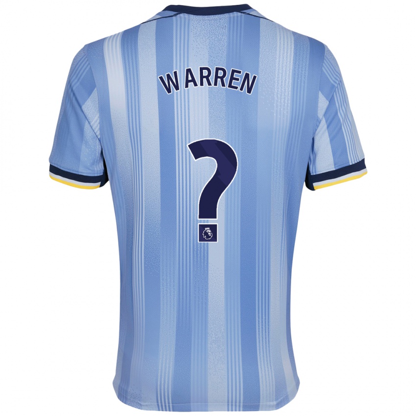 Heren Charlie Warren #0 Lichtblauw Uitshirt Uittenue 2024/25 T-Shirt