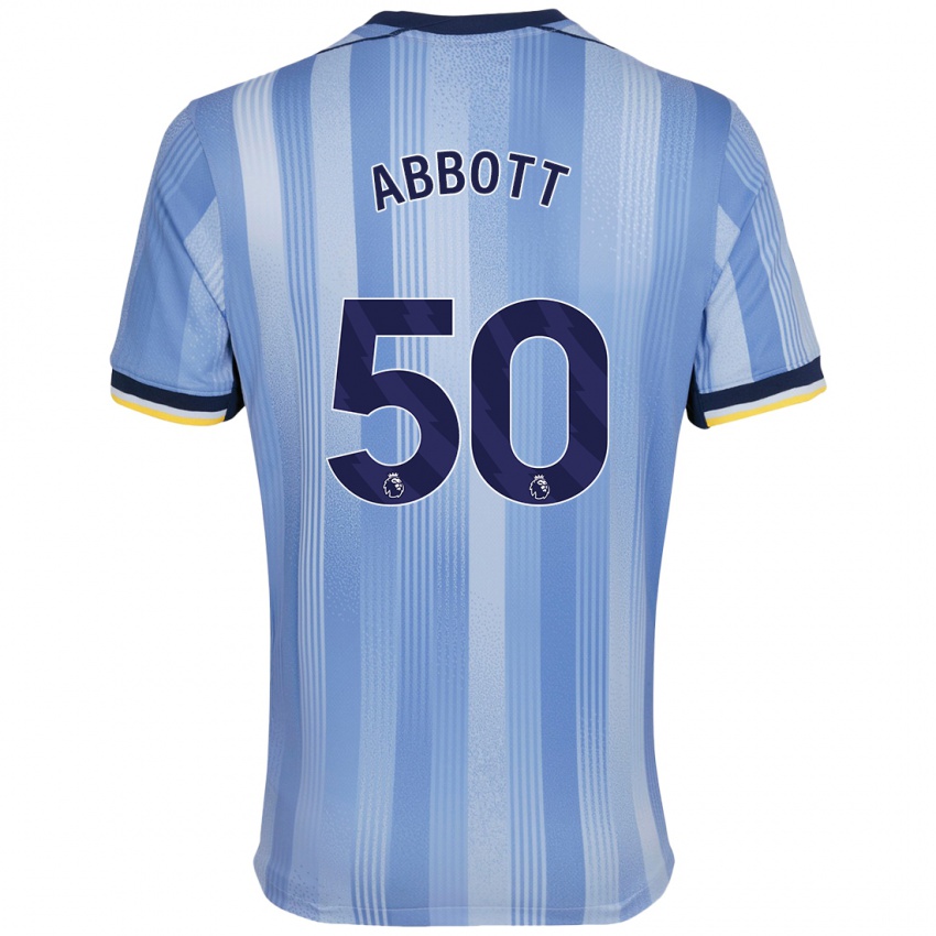 Heren George Abbott #50 Lichtblauw Uitshirt Uittenue 2024/25 T-Shirt