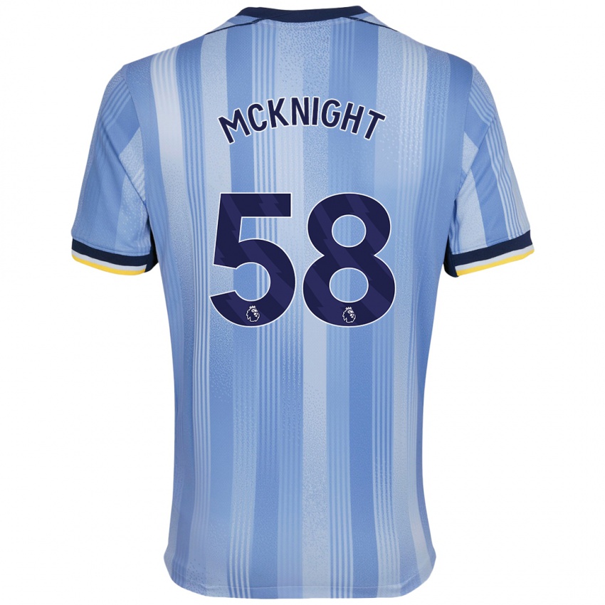 Heren Maxwell Mcknight #58 Lichtblauw Uitshirt Uittenue 2024/25 T-Shirt