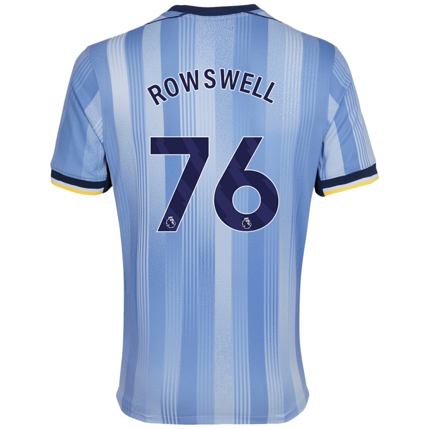 Heren James Rowswell #76 Lichtblauw Uitshirt Uittenue 2024/25 T-Shirt