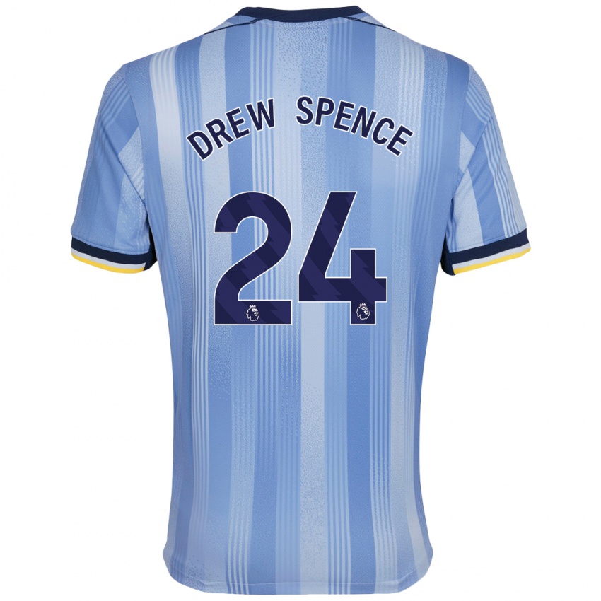 Heren Drew Spence #24 Lichtblauw Uitshirt Uittenue 2024/25 T-Shirt