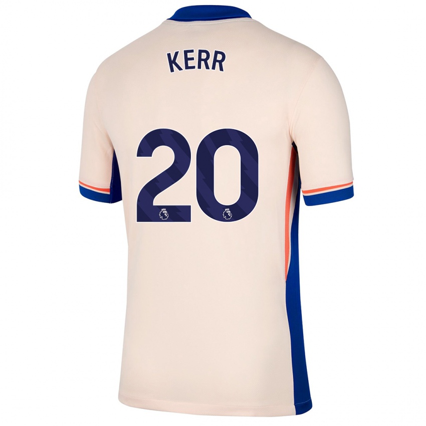 Heren Sam Kerr #20 Lichtbeige Uitshirt Uittenue 2024/25 T-Shirt