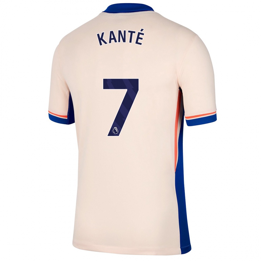 Heren N'golo Kante #7 Lichtbeige Uitshirt Uittenue 2024/25 T-Shirt