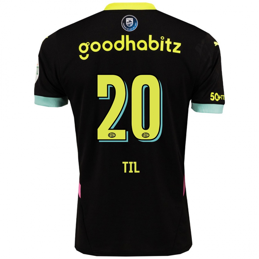 Heren Guus Til #20 Zwart Geel Uitshirt Uittenue 2024/25 T-Shirt