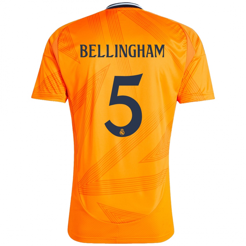 Heren Jude Bellingham #5 Oranje Uitshirt Uittenue 2024/25 T-Shirt