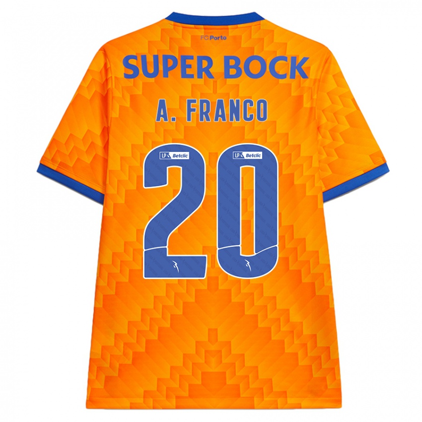 Heren André Franco #20 Oranje Uitshirt Uittenue 2024/25 T-Shirt