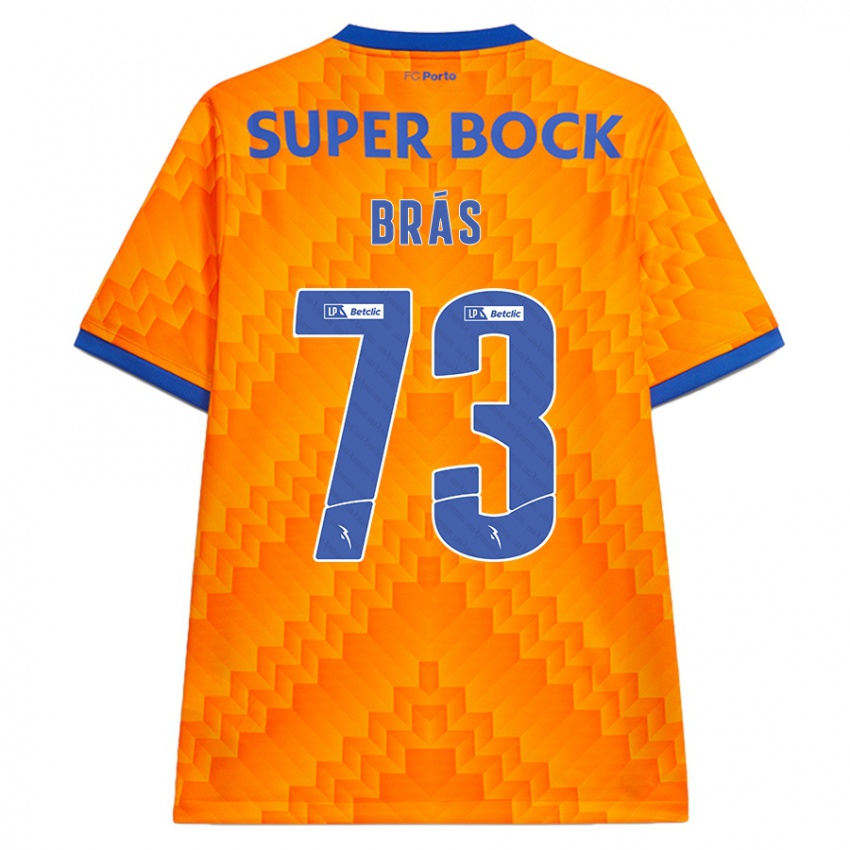 Heren Gabriel Brás #73 Oranje Uitshirt Uittenue 2024/25 T-Shirt