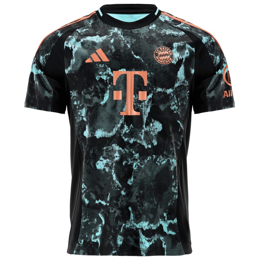 Heren Joshua Kimmich #6 Zwart Uitshirt Uittenue 2024/25 T-Shirt