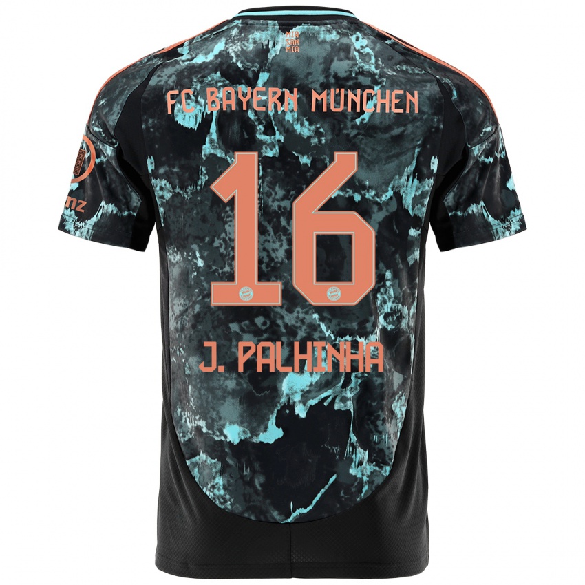 Heren João Palhinha #16 Zwart Uitshirt Uittenue 2024/25 T-Shirt