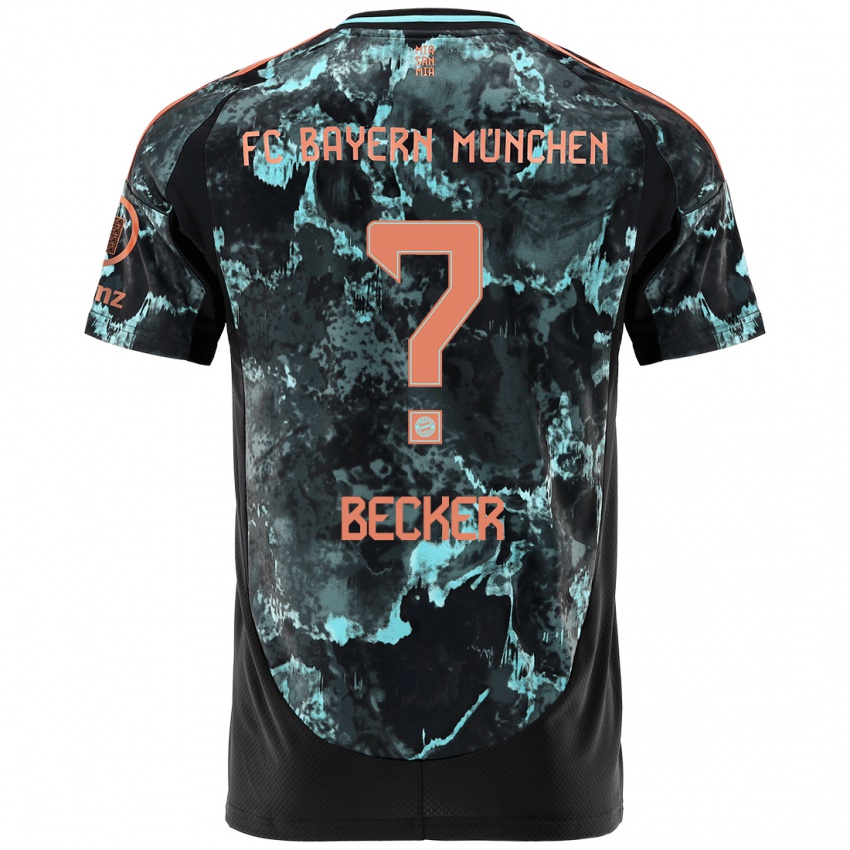 Heren Lennard Becker #0 Zwart Uitshirt Uittenue 2024/25 T-Shirt