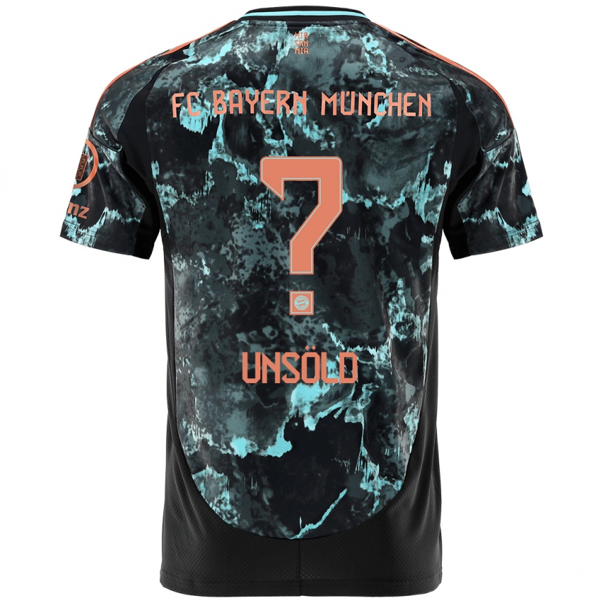 Heren Samuel Unsöld #0 Zwart Uitshirt Uittenue 2024/25 T-Shirt