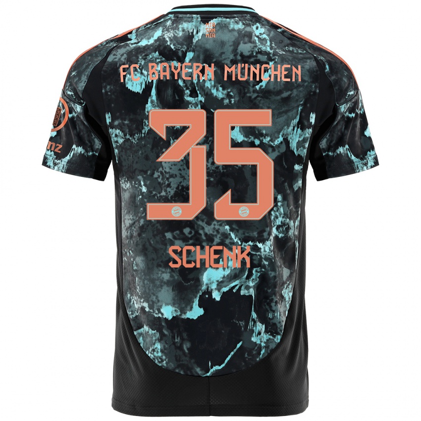 Heren Johannes Schenk #35 Zwart Uitshirt Uittenue 2024/25 T-Shirt