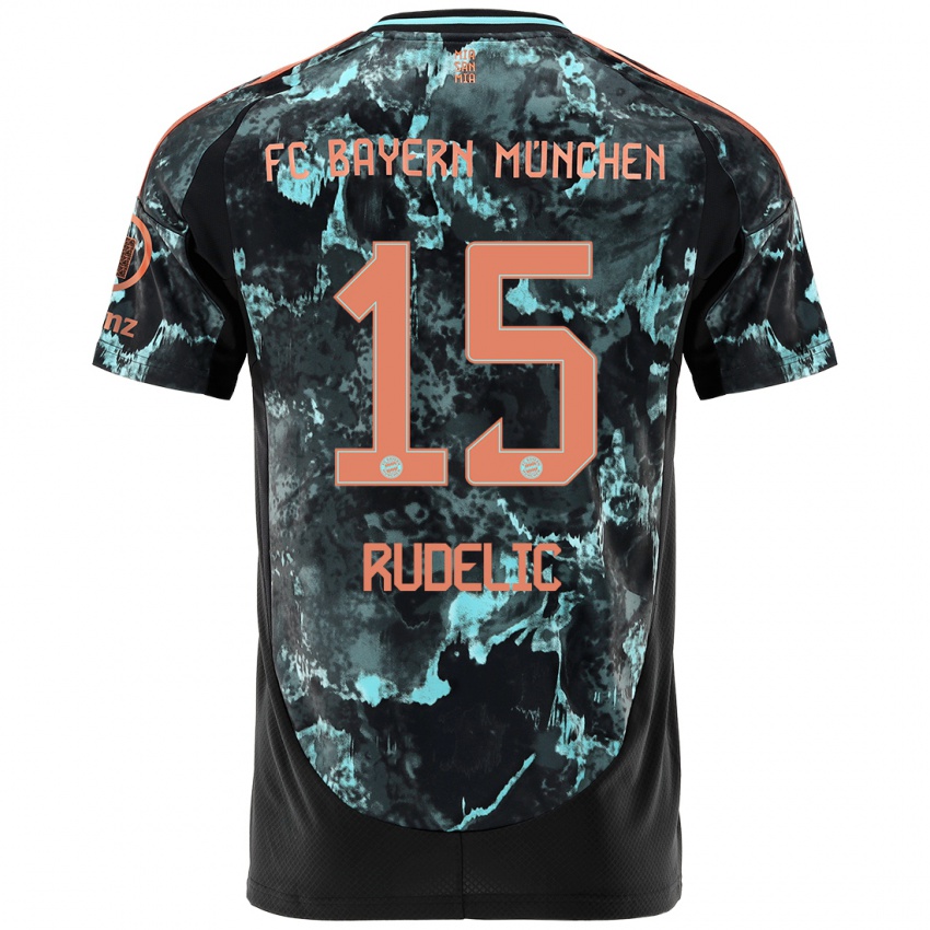 Heren Ivana Rudelic #15 Zwart Uitshirt Uittenue 2024/25 T-Shirt