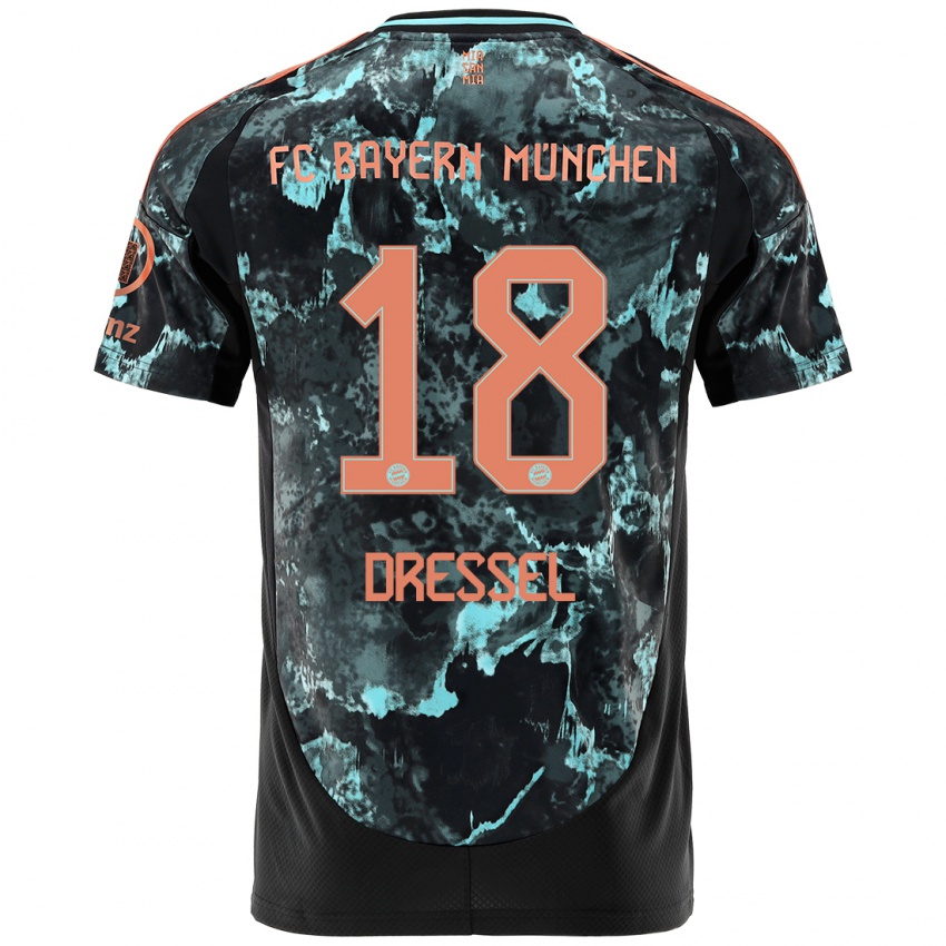 Heren Timon Dressel #18 Zwart Uitshirt Uittenue 2024/25 T-Shirt