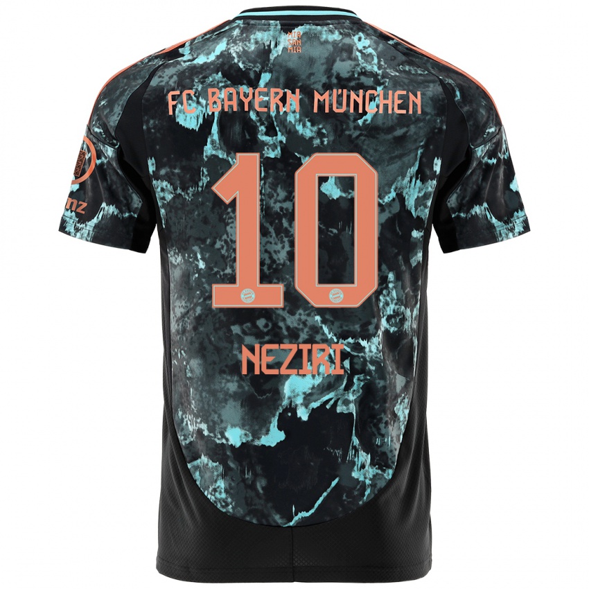 Heren Behar Neziri #10 Zwart Uitshirt Uittenue 2024/25 T-Shirt