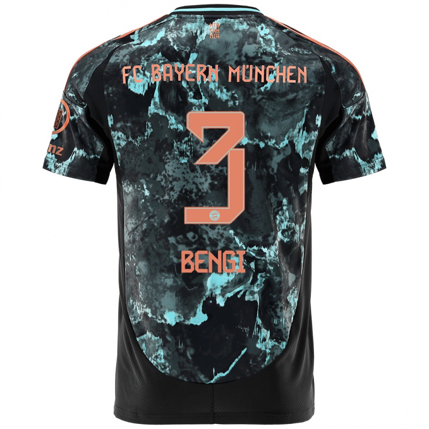 Heren Kaan Bengi #3 Zwart Uitshirt Uittenue 2024/25 T-Shirt