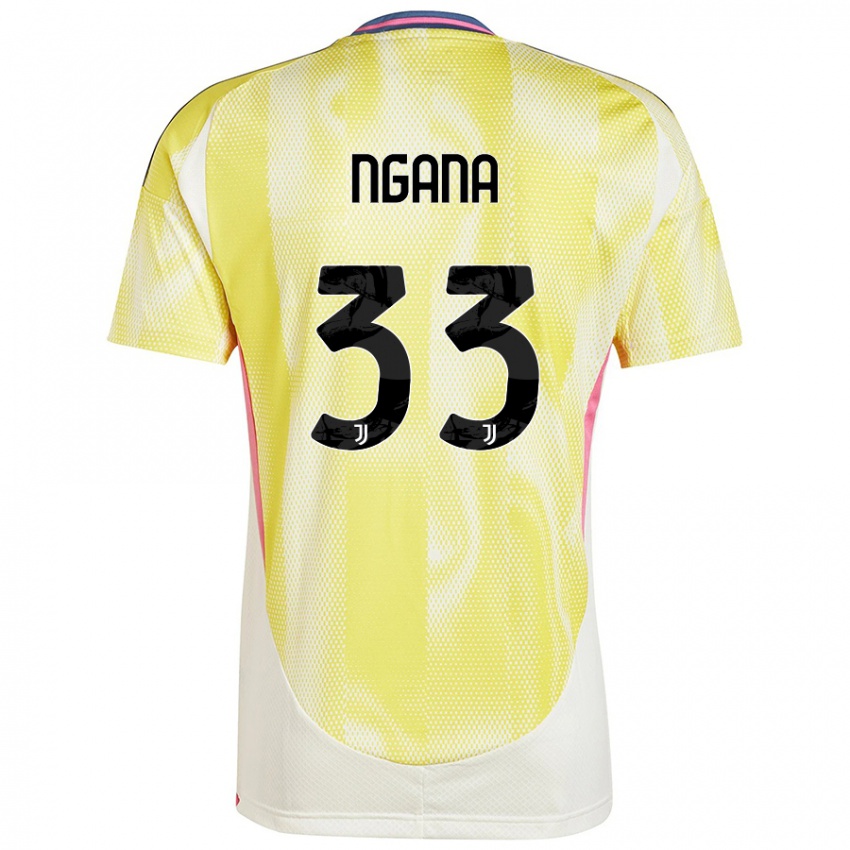 Heren Valdes Ngana #33 Zonnig Geel Uitshirt Uittenue 2024/25 T-Shirt