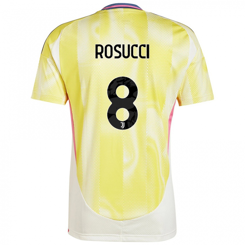 Heren Martina Rosucci #8 Zonnig Geel Uitshirt Uittenue 2024/25 T-Shirt