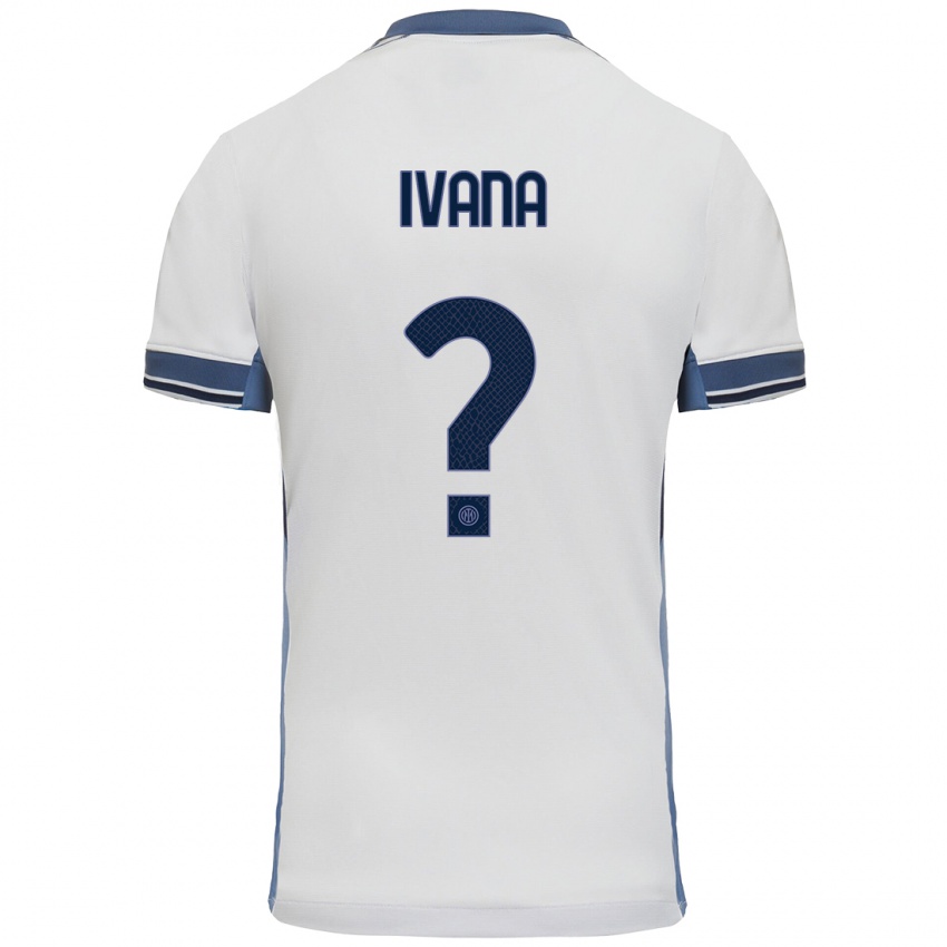 Heren Ivana Andrés #0 Wit Grijs Uitshirt Uittenue 2024/25 T-Shirt