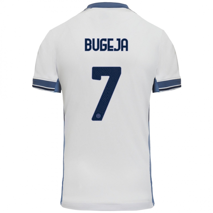 Heren Haley Bugeja #7 Wit Grijs Uitshirt Uittenue 2024/25 T-Shirt