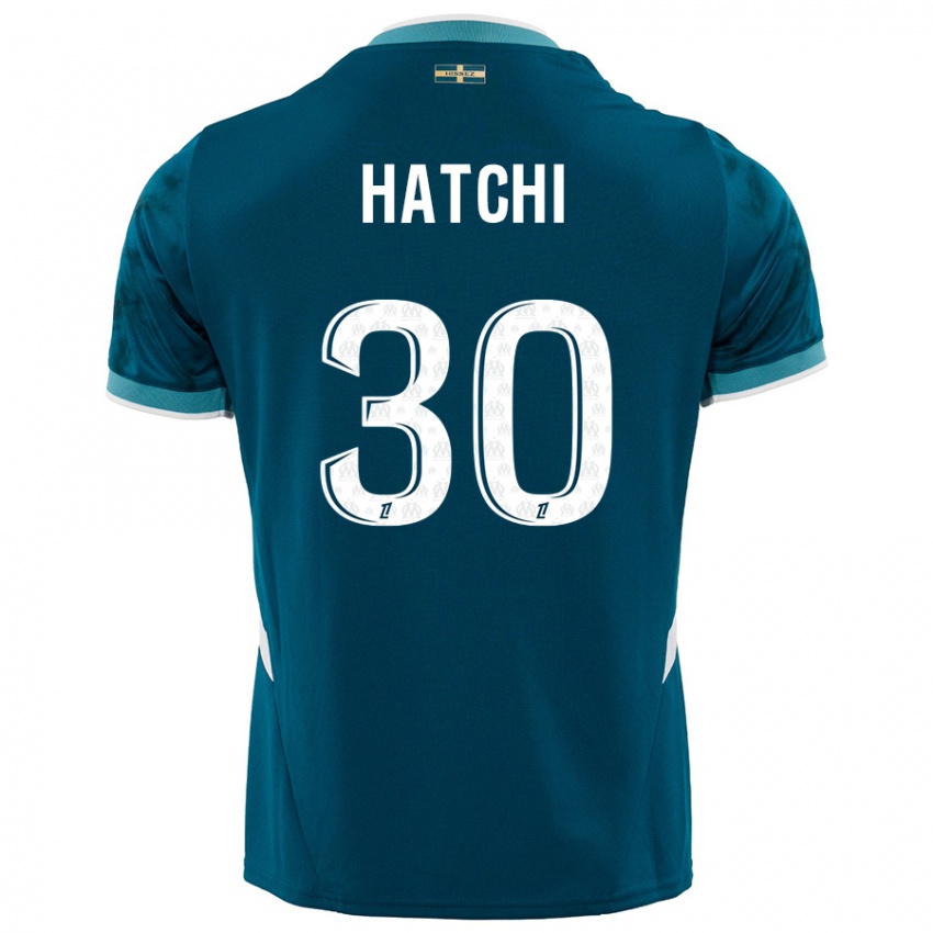 Heren Anaïs Hatchi #30 Turkoois Blauw Uitshirt Uittenue 2024/25 T-Shirt