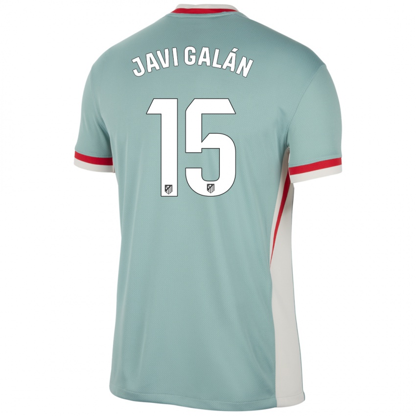 Heren Javi Galan #15 Lichtbeige Blauw Uitshirt Uittenue 2024/25 T-Shirt