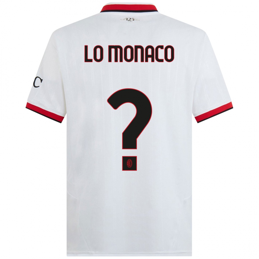 Heren Kevin Lo Monaco #0 Wit Zwart Rood Uitshirt Uittenue 2024/25 T-Shirt