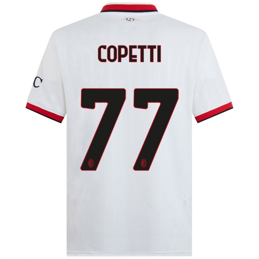 Heren Matilde Copetti #77 Wit Zwart Rood Uitshirt Uittenue 2024/25 T-Shirt