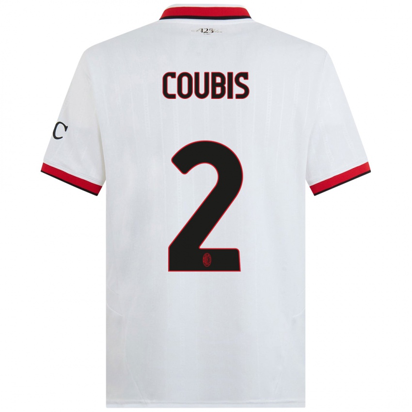 Heren Andrei Coubis #2 Wit Zwart Rood Uitshirt Uittenue 2024/25 T-Shirt