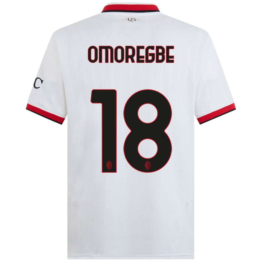 Heren Bob Murphy Omoregbe #18 Wit Zwart Rood Uitshirt Uittenue 2024/25 T-Shirt