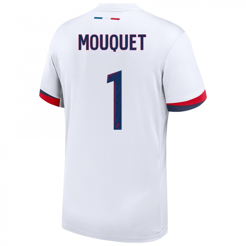 Heren Louis Mouquet #1 Wit Blauw Rood Uitshirt Uittenue 2024/25 T-Shirt