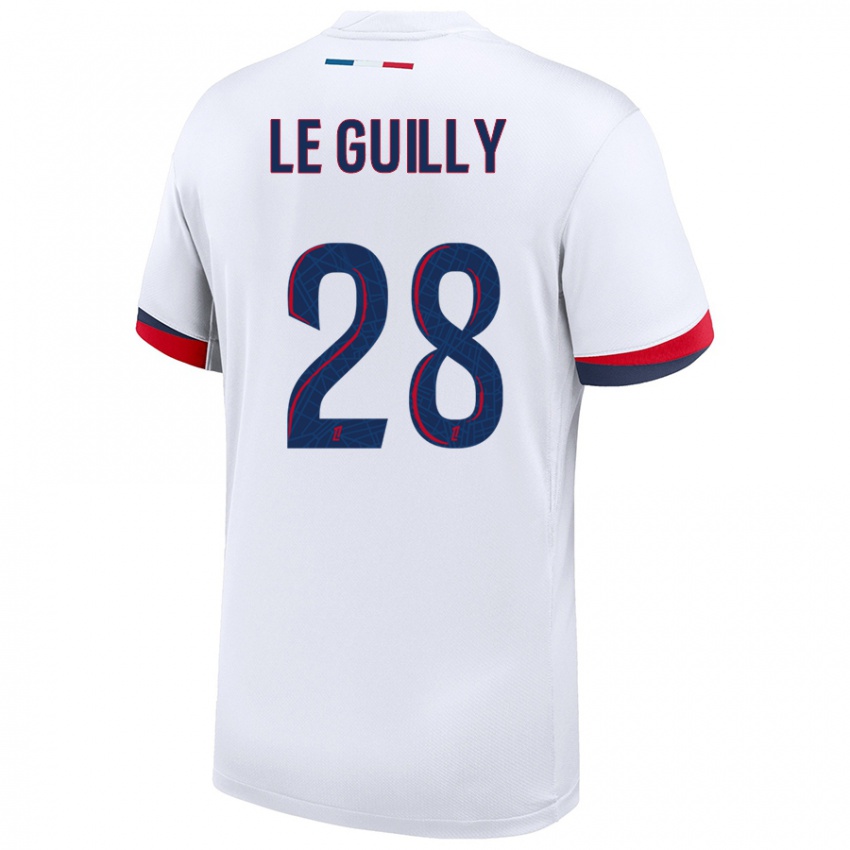 Heren Jade Le Guilly #28 Wit Blauw Rood Uitshirt Uittenue 2024/25 T-Shirt