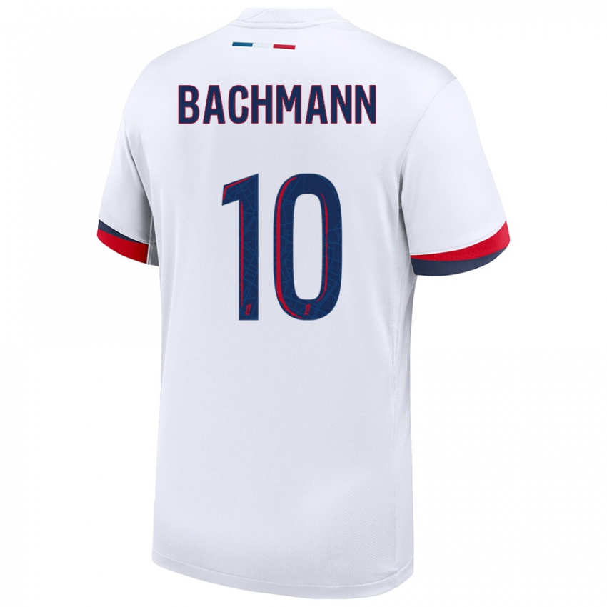 Heren Ramona Bachmann #10 Wit Blauw Rood Uitshirt Uittenue 2024/25 T-Shirt