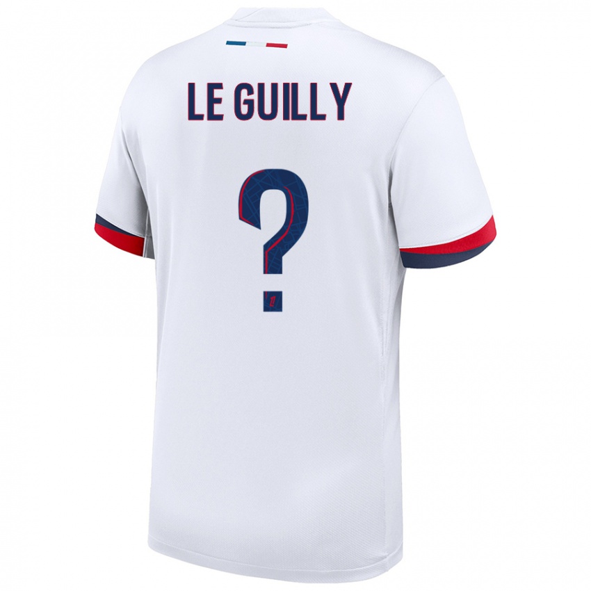 Heren Eden Le Guilly #0 Wit Blauw Rood Uitshirt Uittenue 2024/25 T-Shirt