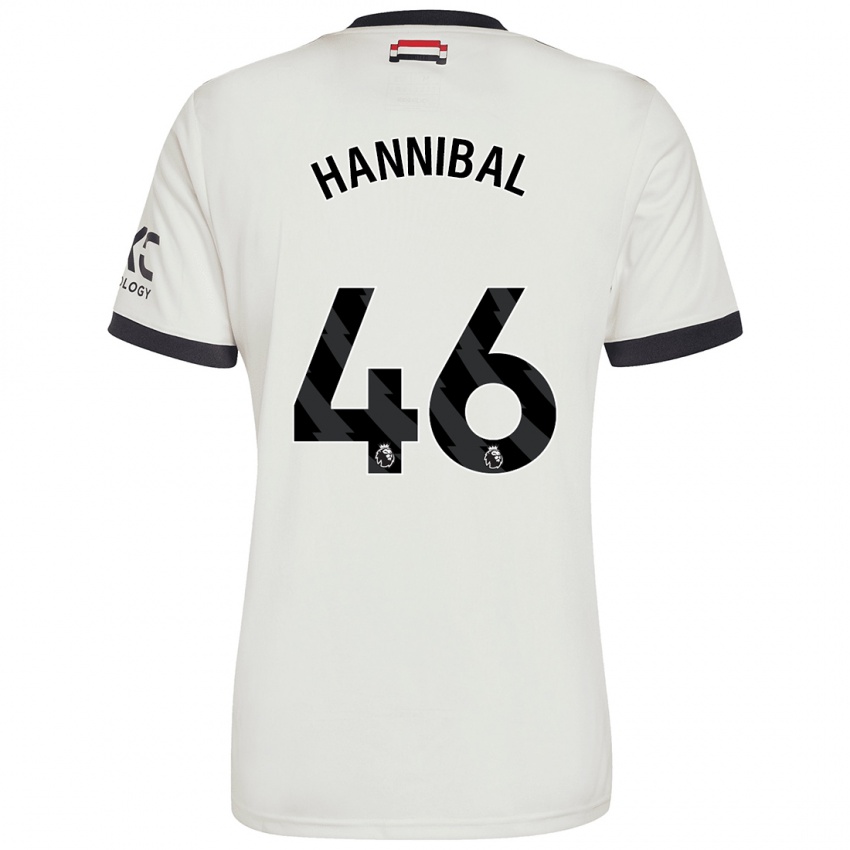 Heren Hannibal Mejbri #46 Gebroken Wit Thuisshirt Derde Tenue 2024/25 T-Shirt