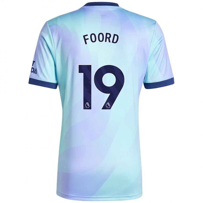 Heren Caitlin Foord #19 Aqua Thuisshirt Derde Tenue 2024/25 T-Shirt