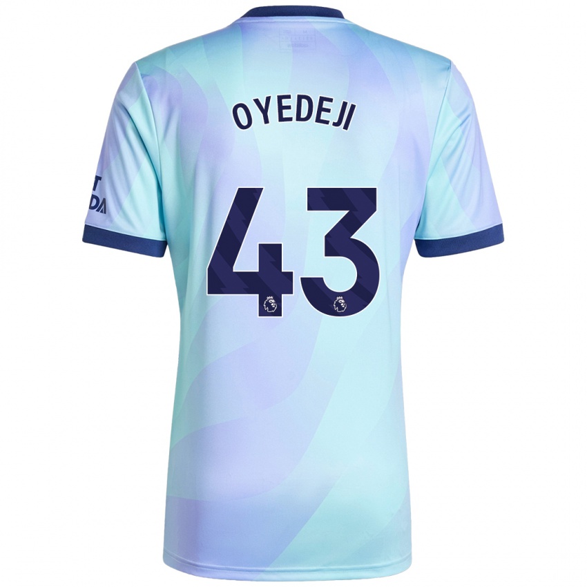 Heren Nathan Butler Oyedeji #43 Aqua Thuisshirt Derde Tenue 2024/25 T-Shirt