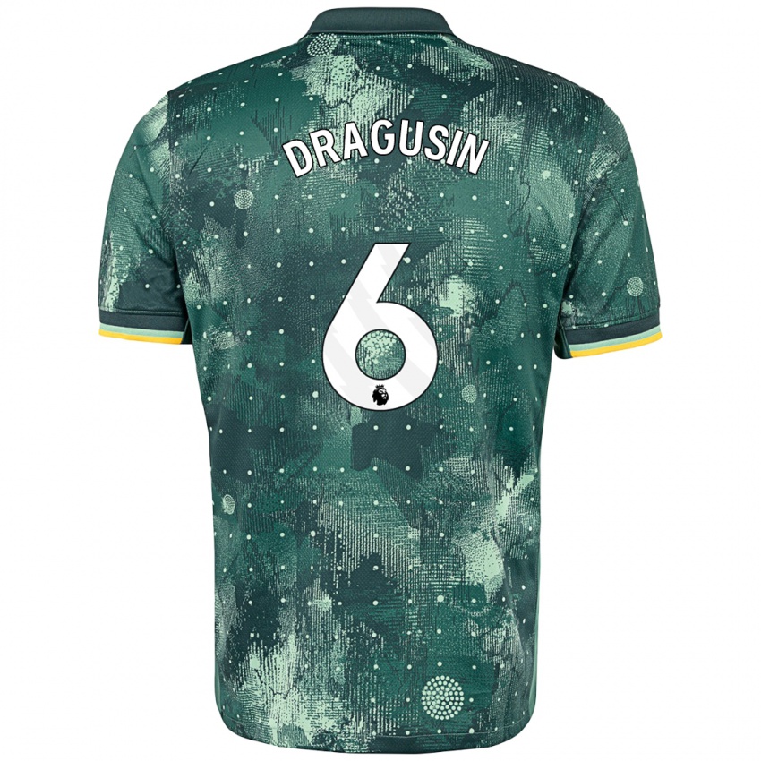 Heren Radu Drăgușin #6 Muntgroen Thuisshirt Derde Tenue 2024/25 T-Shirt