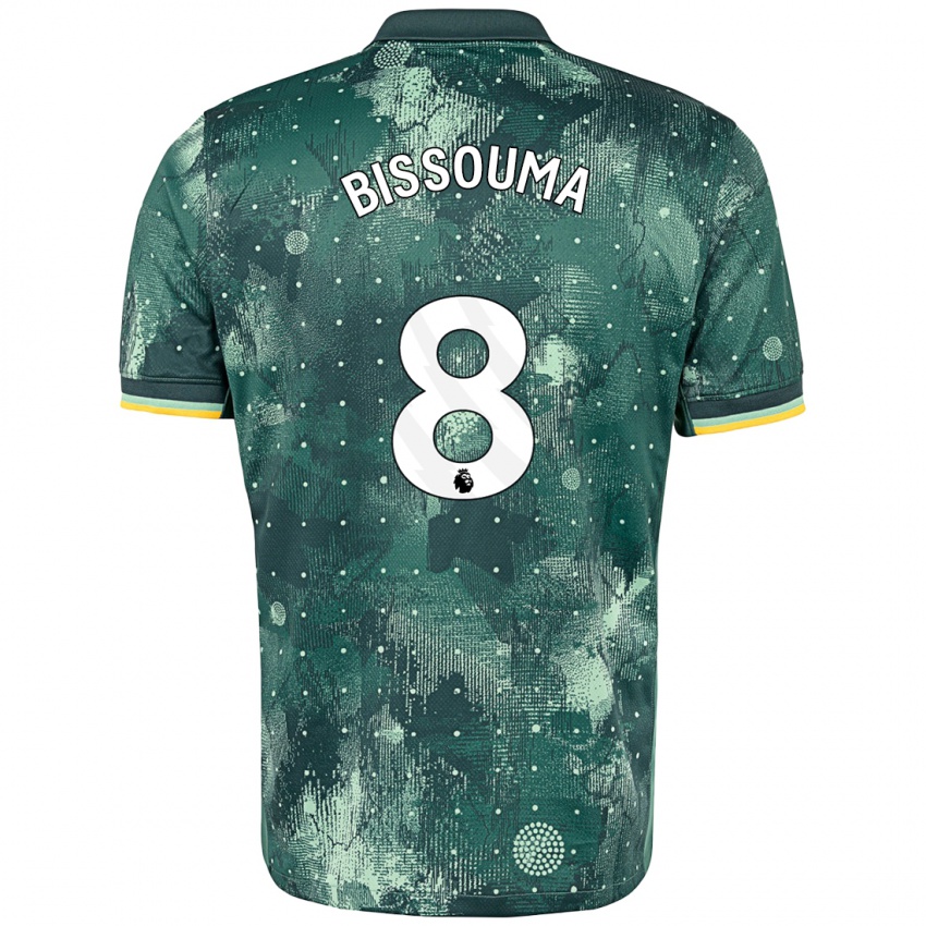 Heren Yves Bissouma #8 Muntgroen Thuisshirt Derde Tenue 2024/25 T-Shirt