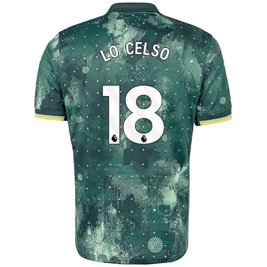 Heren Giovani Lo Celso #20 Muntgroen Thuisshirt Derde Tenue 2024/25 T-Shirt